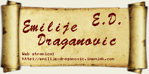 Emilije Draganović vizit kartica